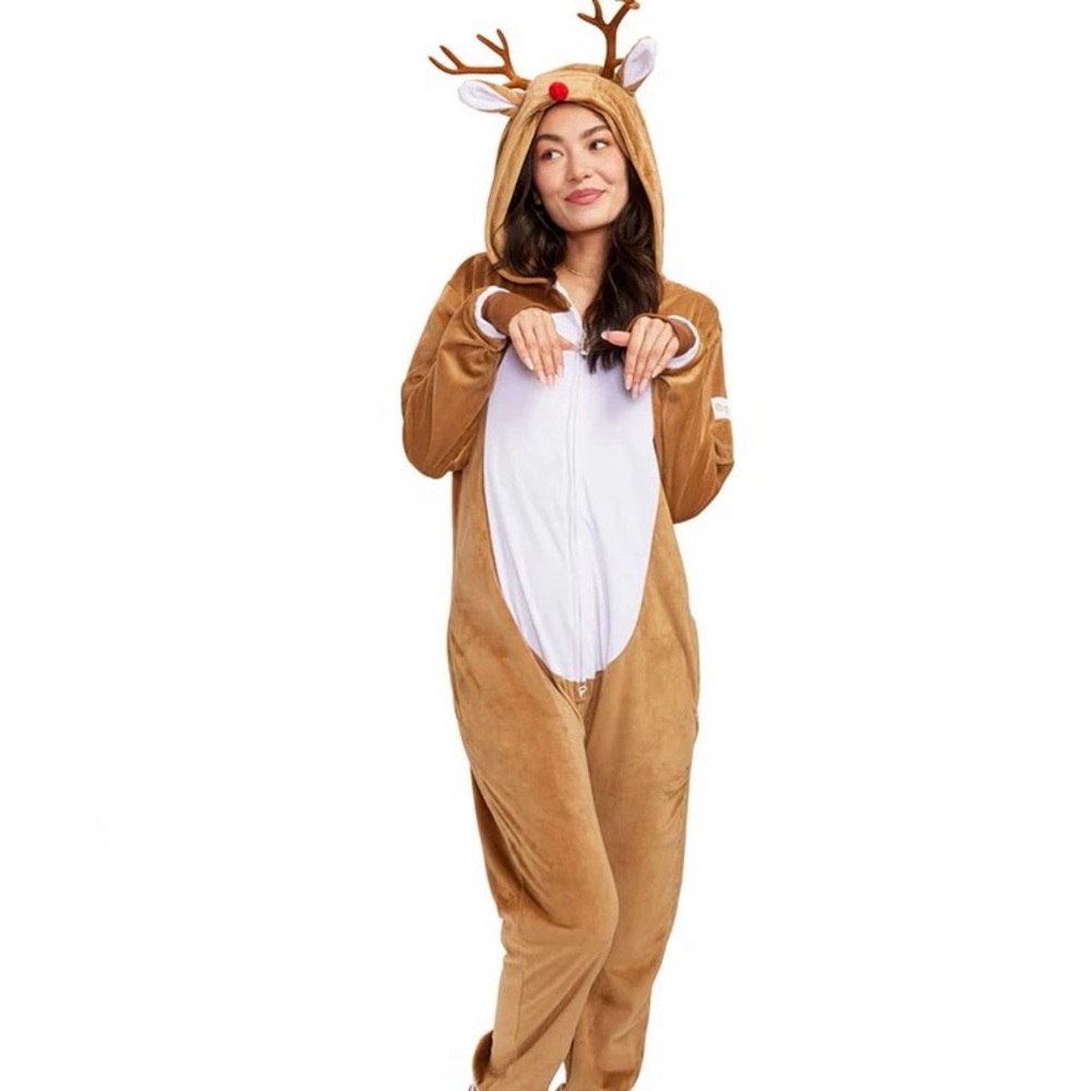 Tipsy Elves Women’s Rudolph Jumpsuit Size Large